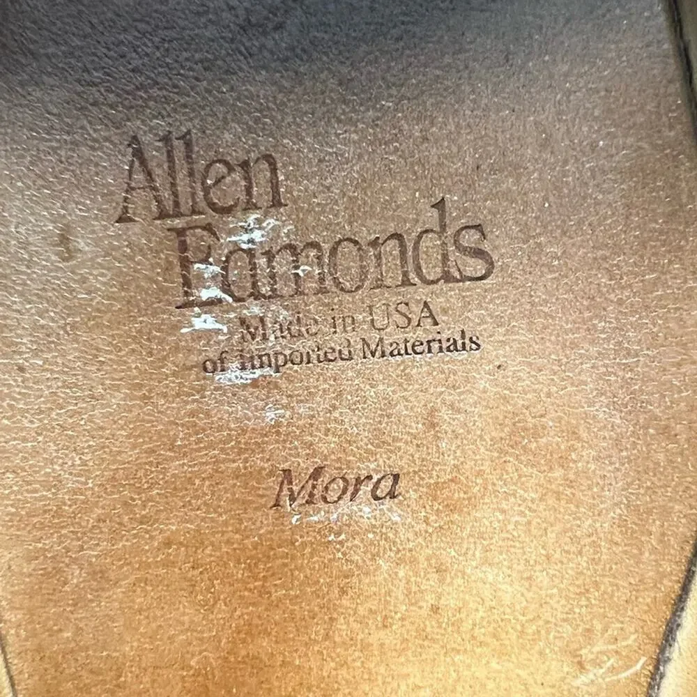 ALLEN EDMONDS Mora 2.0 Double Monk Strap Brown Leather Shoes Size 15 NICE